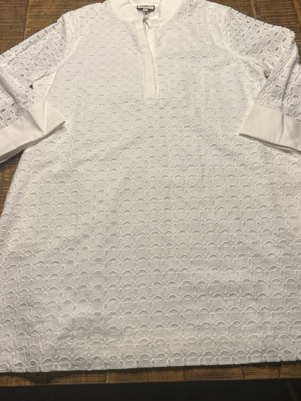 Tuckernuck White Eyelet Long Sleeve dress
